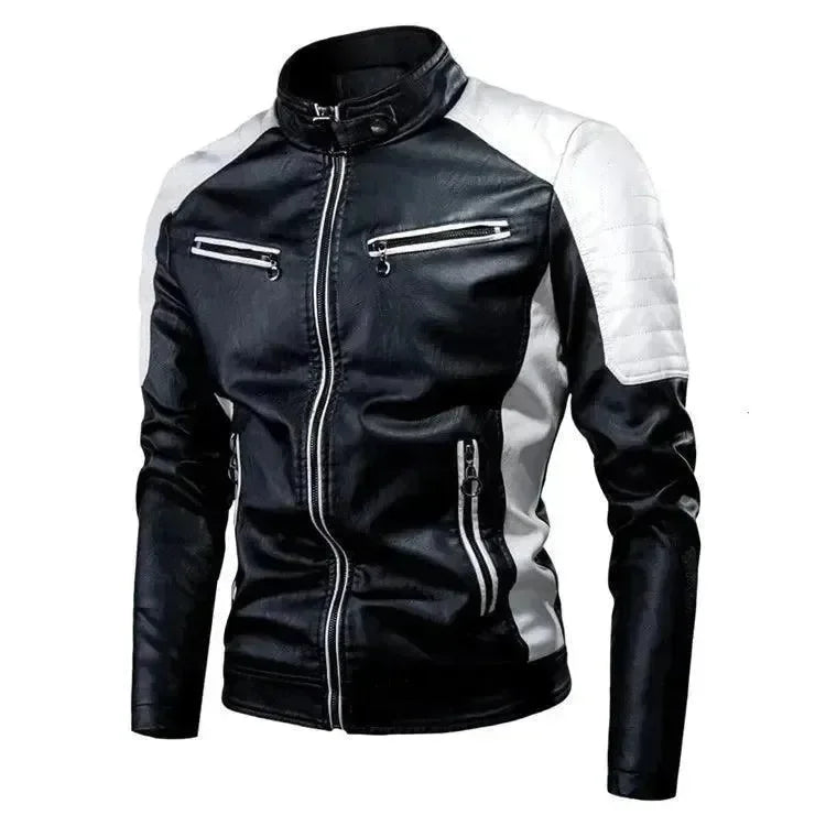 Heidi-Mode | Stilvolle Slim-Fit Herren Leder Bikerjacke