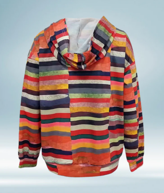 Heidi-Mode | Bunte Gestreifte Pullover mit Futter