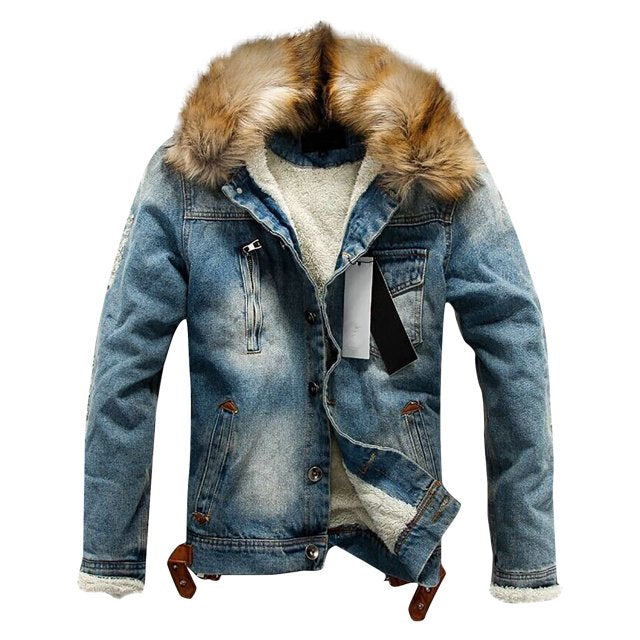 Dicke Denim-Jacke