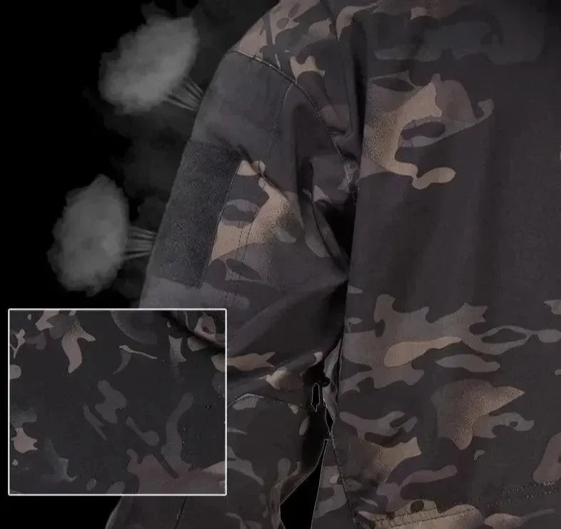 Heidi-Mode | Taktische wasserdichte Fleecejacke für Herren