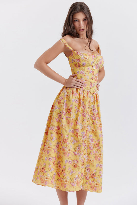 Breeze Midi Sommerkleid Mit Blumenmuster