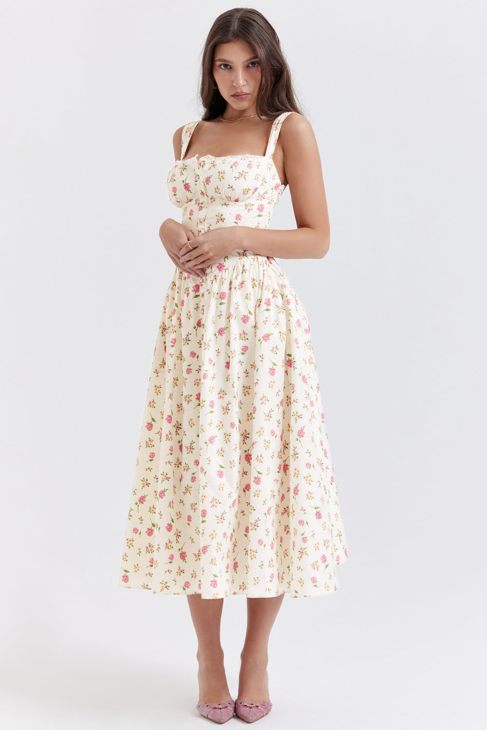 Breeze Midi Sommerkleid Mit Blumenmuster