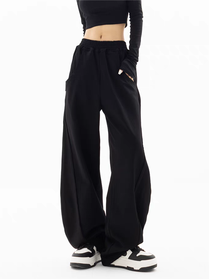 Heidi-Mode | School Einfarbiger Baggy Sweatpants