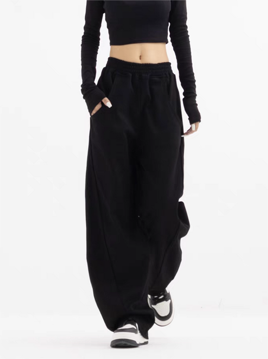 Heidi-Mode | School Einfarbiger Baggy Sweatpants