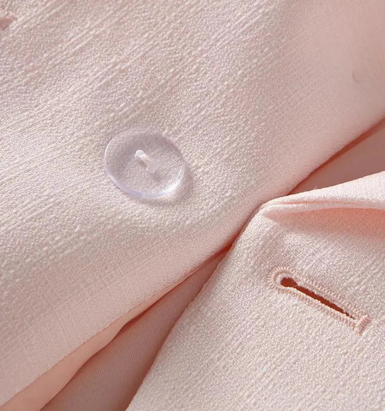 Heidi-Mode | Der Gewissenhaftigkeit Pink Blazer Damen - Formal-Business - Einfarbig