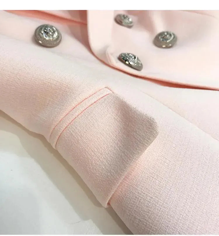 Heidi-Mode | Der Gewissenhaftigkeit Pink Blazer Damen - Formal-Business - Einfarbig