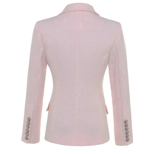 Heidi-Mode | Der Gewissenhaftigkeit Pink Blazer Damen - Formal-Business - Einfarbig