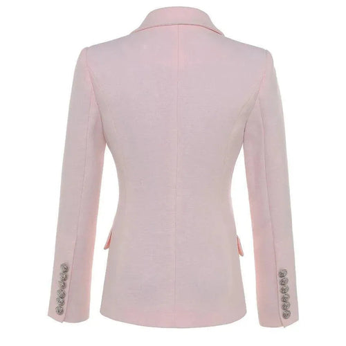 Heidi-Mode | Der Gewissenhaftigkeit Pink Blazer Damen - Formal-Business - Einfarbig