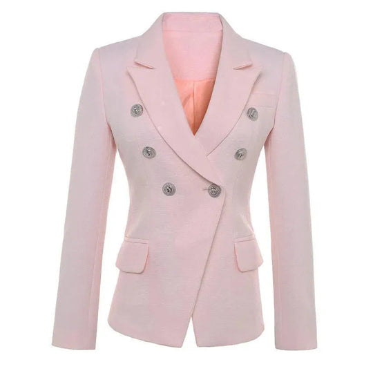 Heidi-Mode | Der Gewissenhaftigkeit Pink Blazer Damen - Formal-Business - Einfarbig