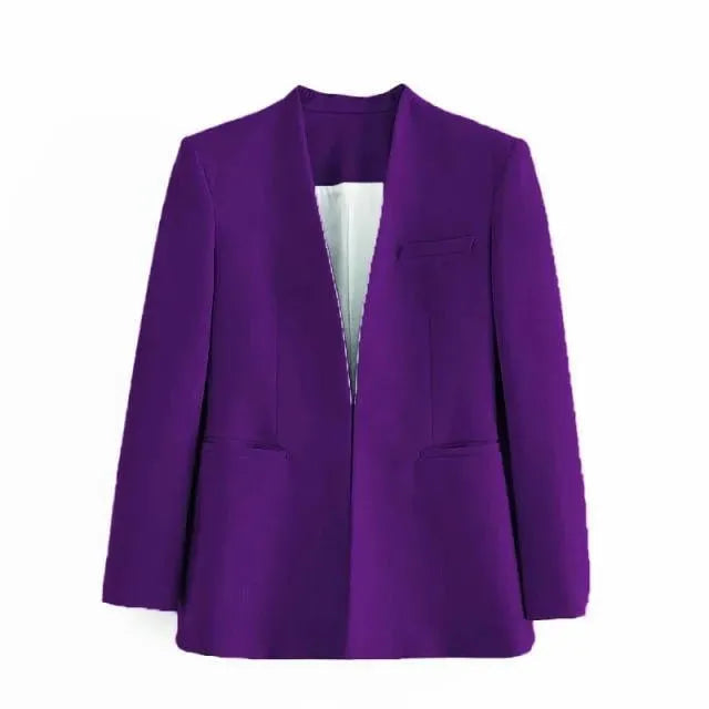 Heidi-Mode | Der Vorstellungskraft Formal Blazer Damen - Lässig - Uni-Farben