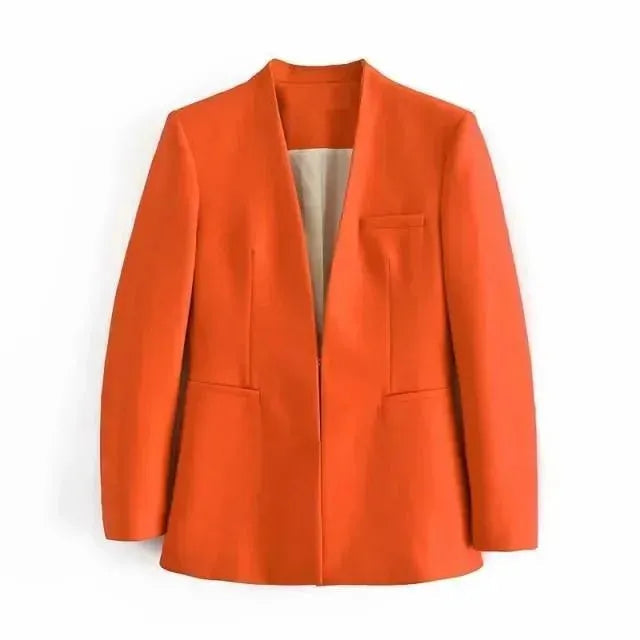 Heidi-Mode | Der Vorstellungskraft Formal Blazer Damen - Lässig - Uni-Farben