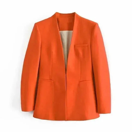 Heidi-Mode | Der Vorstellungskraft Formal Blazer Damen - Lässig - Uni-Farben