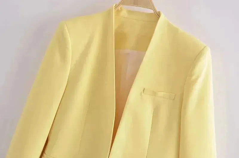 Heidi-Mode | Der Vorstellungskraft Formal Blazer Damen - Lässig - Uni-Farben