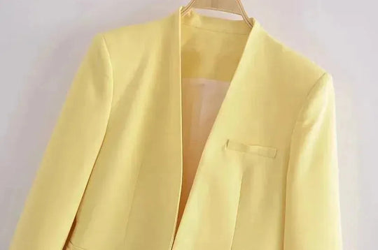 Heidi-Mode | Der Vorstellungskraft Formal Blazer Damen - Lässig - Uni-Farben