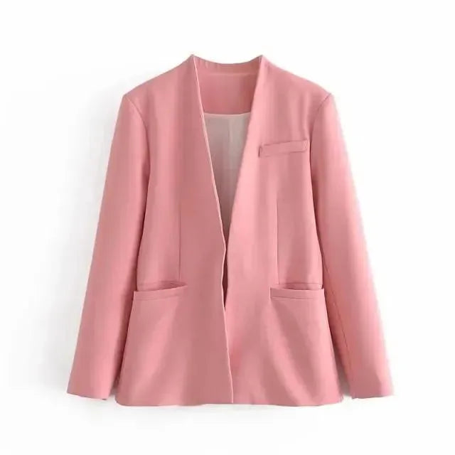 Heidi-Mode | Der Vorstellungskraft Formal Blazer Damen - Lässig - Uni-Farben