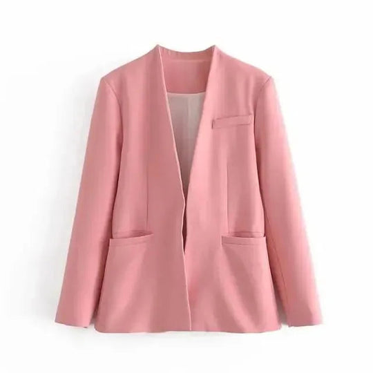 Heidi-Mode | Der Vorstellungskraft Formal Blazer Damen - Lässig - Uni-Farben