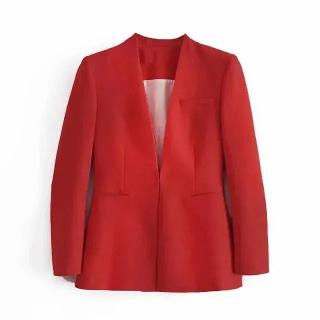 Heidi-Mode | Der Vorstellungskraft Formal Blazer Damen - Lässig - Uni-Farben