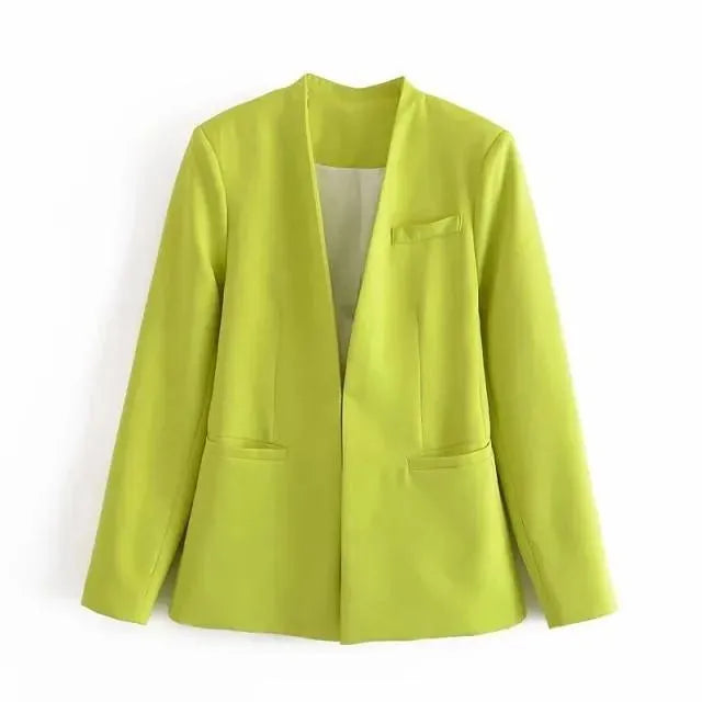 Heidi-Mode | Der Vorstellungskraft Formal Blazer Damen - Lässig - Uni-Farben