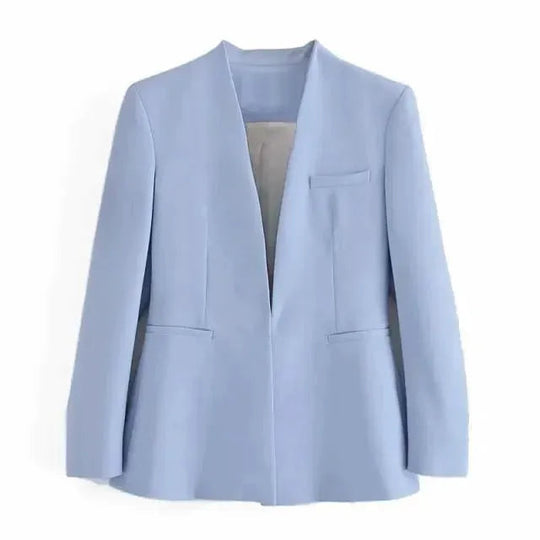 Heidi-Mode | Der Vorstellungskraft Formal Blazer Damen - Lässig - Uni-Farben