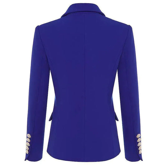 Heidi-Mode | Die Inspiration Doppelreiher Blazer Damen - Formal-Business - Einfarbig-Solid