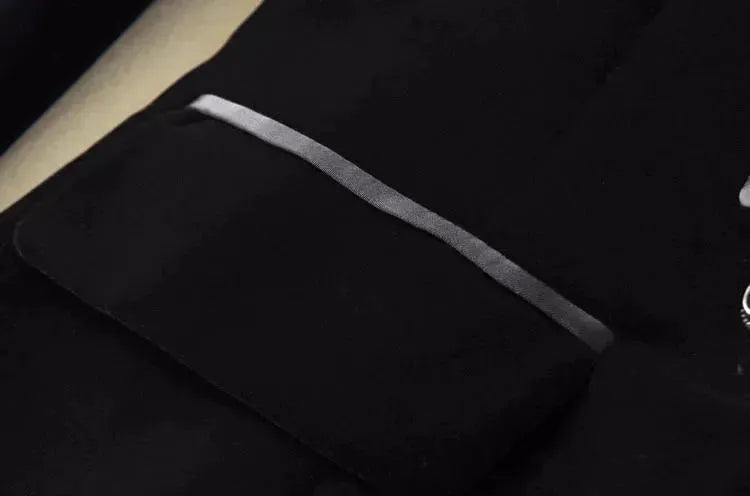 Heidi-Mode | Der Prowess Samt V-Ausschnitt Blazer Damen - Lässig - Uni-Einfarbig