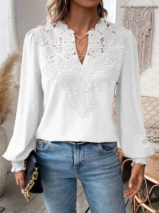 Heidi-Mode | Zeitlose V-Ausschnitt Bluse