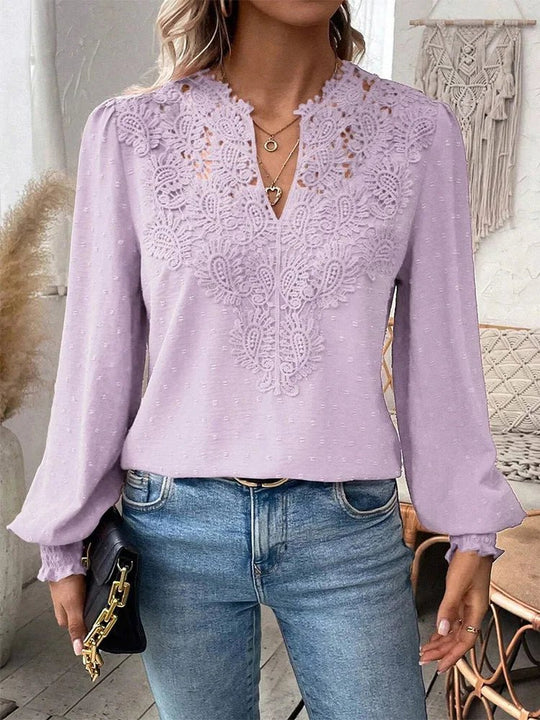 Heidi-Mode | Zeitlose V-Ausschnitt Bluse