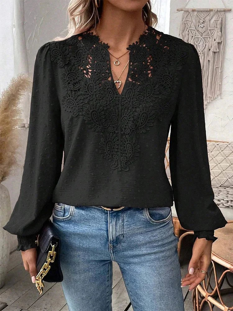 Heidi-Mode | Zeitlose V-Ausschnitt Bluse