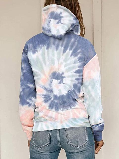 Heidi-Mode | Batikdruck Kapuzenpullover mit Tasche