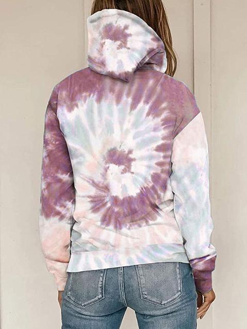 Heidi-Mode | Batikdruck Kapuzenpullover mit Tasche