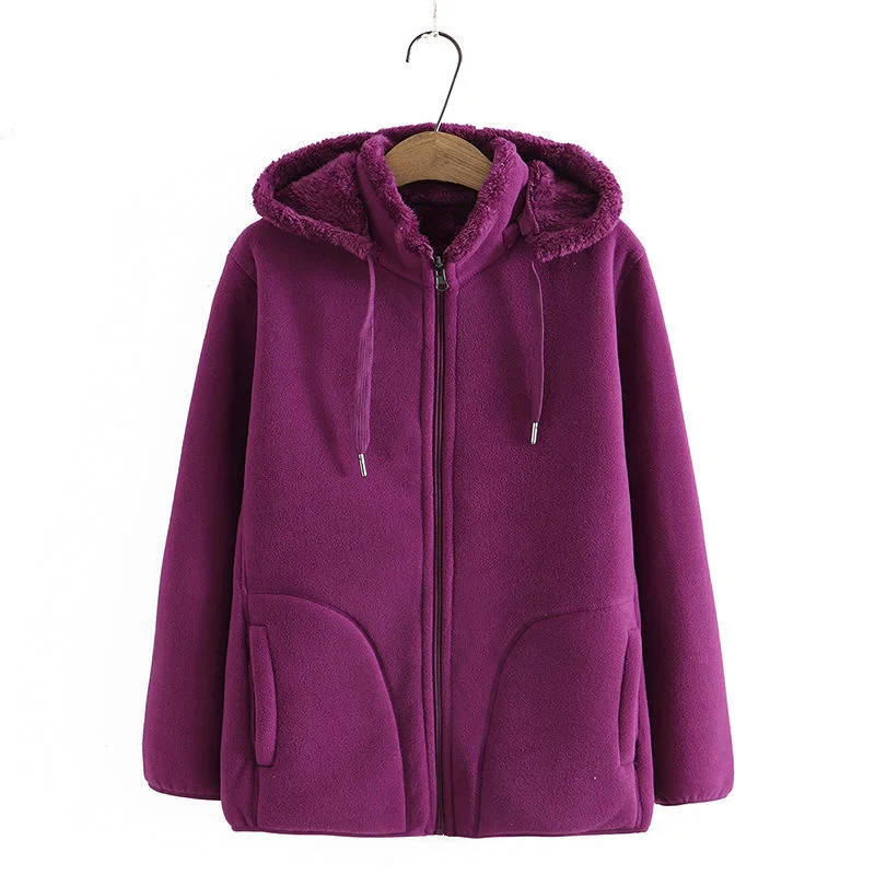 Heidi-Mode | Jacke Mit Kapuze Und Reißverschluss, Fleece-Weste Damen