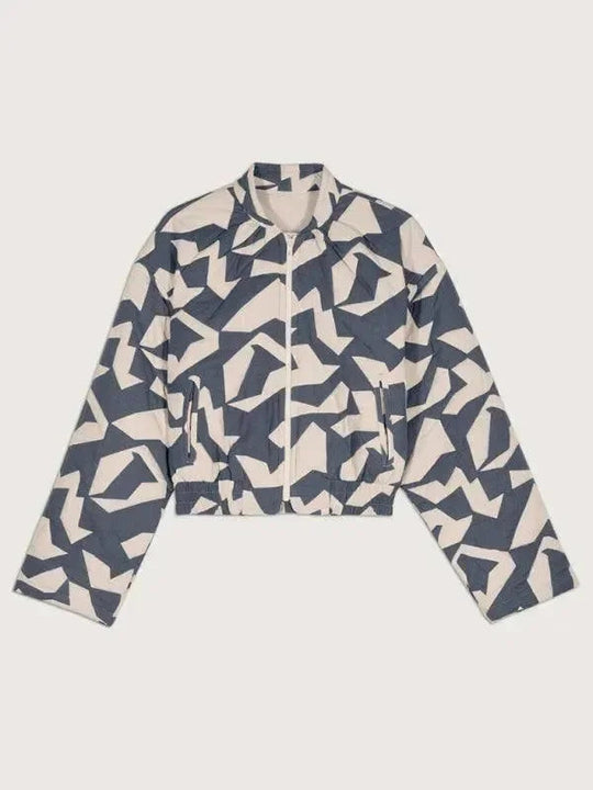 Heidi-Mode | Trendy Lockere Winter Druck Steppjacke