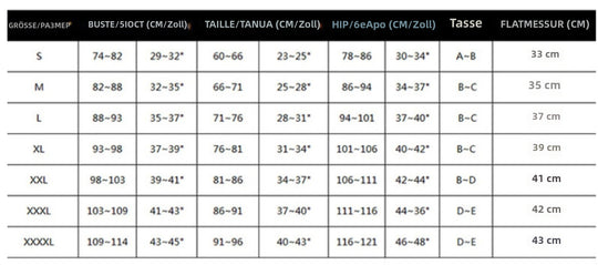 Heidi Mode | Großer Badeanzug mit Rüschendruck und hoher Taille