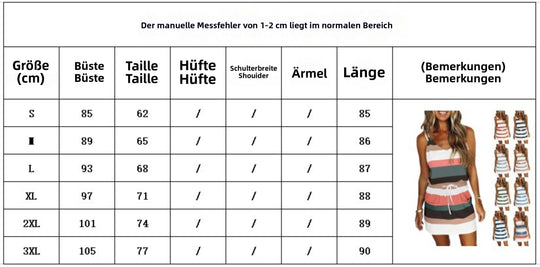 Heidi Mode | Gestreiftes Westenkleid mit Hosenträgermuster
