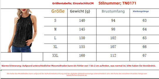 Heidi Mode | Weste mit Pailletten und Kragen