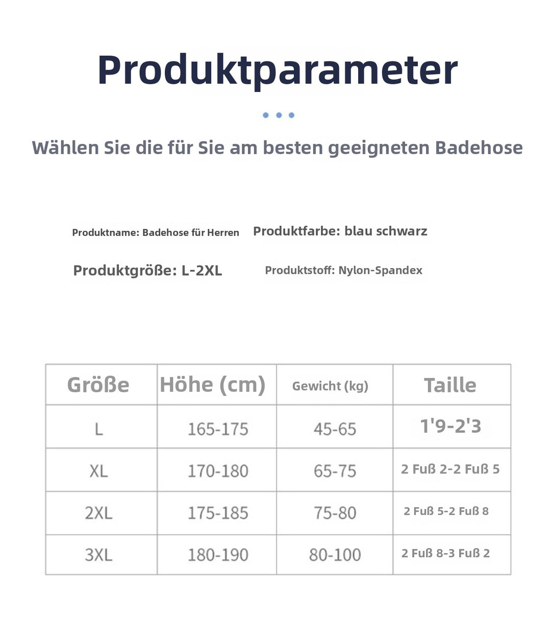 Heidi Mode | Schnell trocknende Badehose in großen Größen
