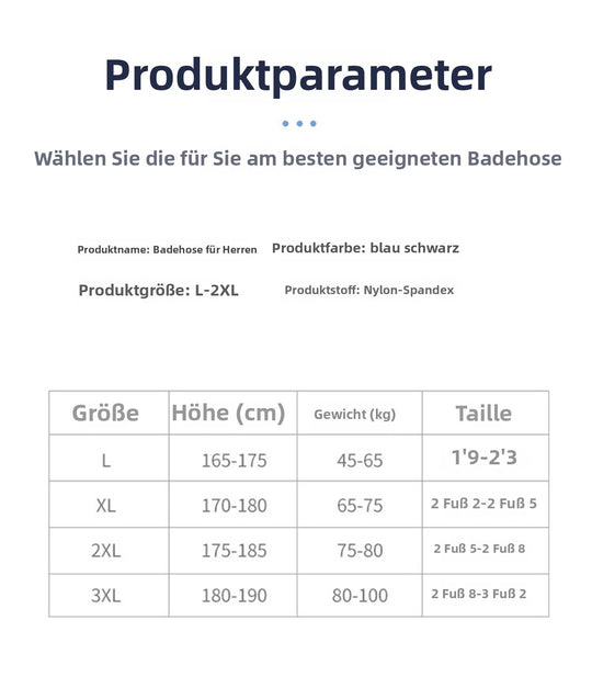 Heidi Mode | Schnell trocknende Badehose in großen Größen