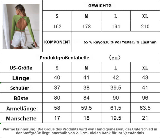 Heidi Mode | Langärmeliges Oberteil mit Neckholder-Strick