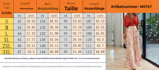 Heidi Mode | Zweiteiliges Set mit V-Ausschnitt und Hose mit weitem Bein