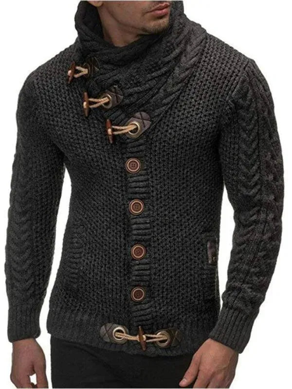 Heidi-Mode | Knopf Herren Strickjacke Pullover