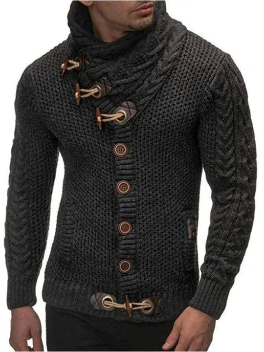 Heidi-Mode | Knopf Herren Strickjacke Pullover