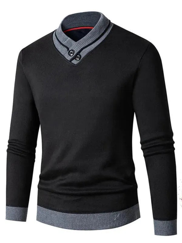 Heidi-Mode | Slim Fit V-Ausschnitt Herren Pullover