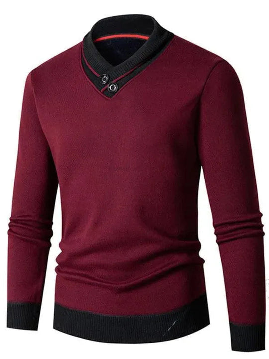 Heidi-Mode | Slim Fit V-Ausschnitt Herren Pullover