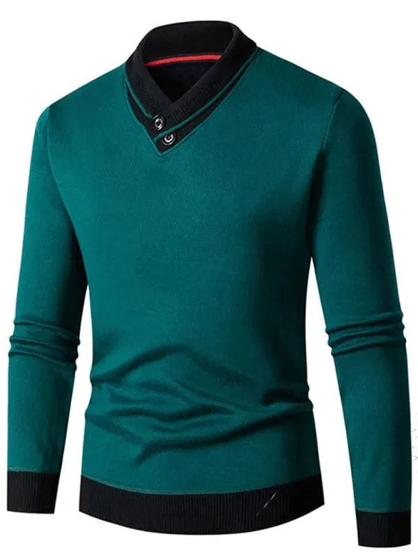 Heidi-Mode | Slim Fit V-Ausschnitt Herren Pullover