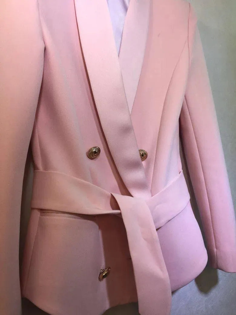 Heidi-Mode | Smoking Blazer Jacke Damen - Lässig - Unifarben