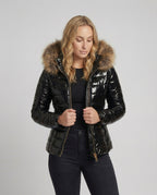 Heidi-Mode | Damen Pelzkapuzen-Puffermantel - Winter 2024