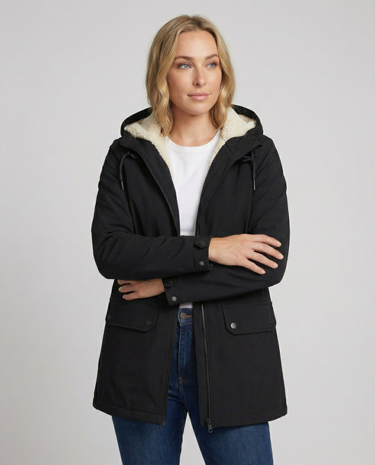 Heidi-Mode | Fleece-Gefütterte Wasserdichte Jacke