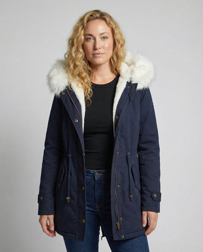 Warme Winterjacke für Damen, Mittellang