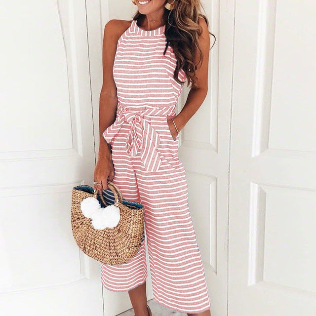 Maritimes Streifen-Jumpsuit