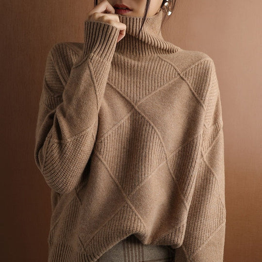 Heidi-Mode - Stilvolle Pullover mit Rollkragen für Frauen